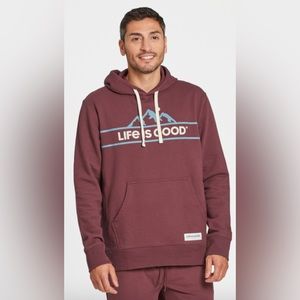 MEN'S Life Is Good FLEECE HOODIE size XS or women’s Teen S (small) NEW! TAGS!